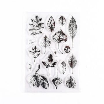Vintage Botanical Arrangement Silicone Stamp Set - 5 PCS (Falling Leaves) - 1