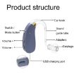 Digital Hearing Aid Sound Amplifier EN-T201A for Elderly - Black - 3