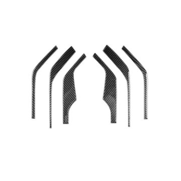 Chevrolet Corvette C8 A-Pillar Speaker Stickers 6pcs Set Black - 1