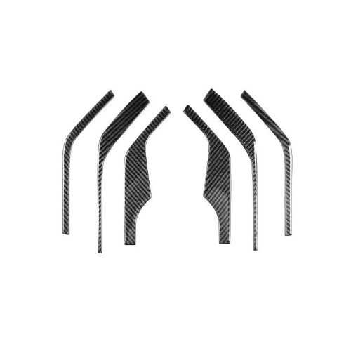 Chevrolet Corvette C8 A-Pillar Speaker Stickers 6pcs Set Black - 1
