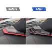 Chevrolet Corvette C8 A-Pillar Speaker Stickers 6pcs Set Black - 6