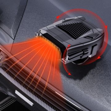 12V Car Heater Defrost Snow Defogger, Black Heater - 1