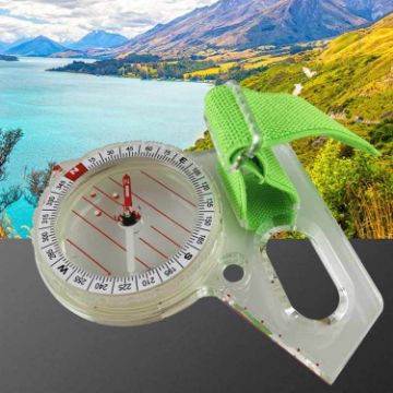 DJ47-1 Outdoor Thumb Wearable Compass with Luminous Dot - Compact & Durable - 1