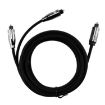 EMK 1 to 2 Audio Optical Digital Cable - 1.5m + 1m Length - 2