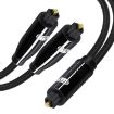 EMK 1 to 2 Audio Optical Digital Cable - 1.5m + 1m Length - 3