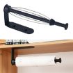 Black Stainless Steel Roll Paper Holder with Damping Effect - Towel Bar - 1