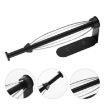 Black Stainless Steel Roll Paper Holder with Damping Effect - Towel Bar - 4