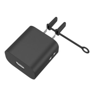 Apple Series 18W&20W AC01 Charger Silicone Cover - Black - 1