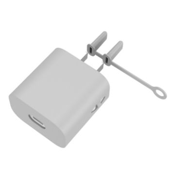 Apple Series 18W&20W AC01 Charger Silicone Cover - Grey - 1