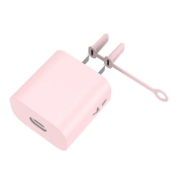 Huawei Honor 40W AC01 Charger Silicone Cover - Pink Protective Case - 1