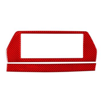 BMW 8 Series G14 RHD Navigation Screen Frame Sticker Red 2019-2024 - 1