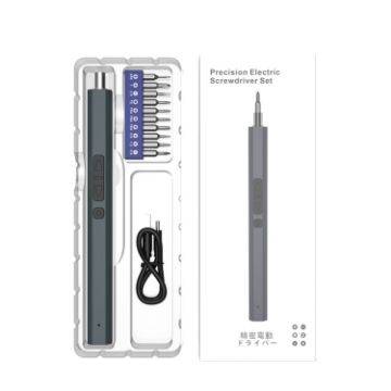 Rechargeable Mini Electric Screwdriver Set 11-in-1 with 3LED Lighting - 1