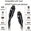 EMK QH/A6.0 2m Digital Optical Fiber Audio Cable - Black - 6