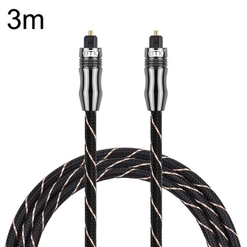EMK QH/A6.0 3m Digital Optical Fiber Audio Cable - Black - 1