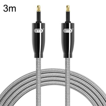 EMK QH4.0 Mini Toslink 3.5mm SPDIF Audio Optical Cable 3m - Black - 1