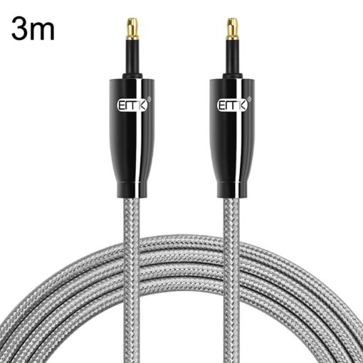 EMK QH4.0 Mini Toslink 3.5mm SPDIF Audio Optical Cable 3m - Black - 1