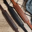 Cowhide Leather Camera Strap - Outdoor Photography Neck Strap (Coffee) - 3