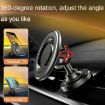 D19 Car Magnetic Phone Holder Rotatable Metal Bracket, Black Sticker - 3