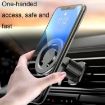 D19 Car Magnetic Phone Holder Rotatable Metal Bracket, Extended Black - 5