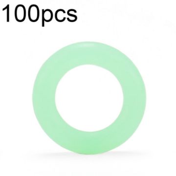 100pcs Luminous Silicone Camping Nail Reflective Warning Rings - 1