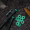100pcs Luminous Silicone Camping Nail Reflective Warning Rings - 6
