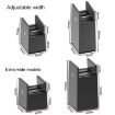 Adjustable Furniture Feet Pads 4pcs, 50mm High, Black Plywood, 10-37mm - 2