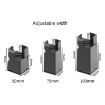 Adjustable Furniture Feet Pads 4pcs, 75mm High, Brown Clip 22-42mm - 2