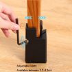 Adjustable Furniture Feet Pads 4pcs, 100mm High, Black Clip 22-42mm - 4