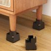 Adjustable Furniture Feet Pads 4pcs, 100mm High, Black Clip 22-42mm - 7