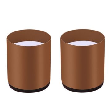 Furniture Carbon Steel Heightening Foot Pad Set, Round 6x5cm, Brown - 1