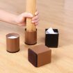 2pcs Furniture Carbon Steel Heightening Foot Pad, Square 6x10cm Brown - 8
