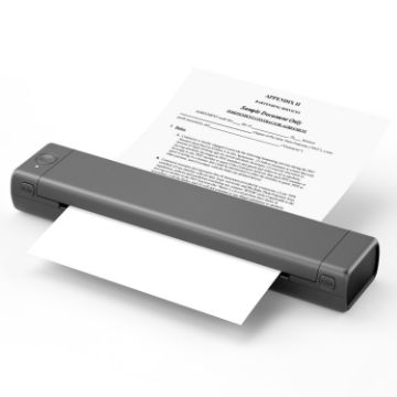 Bluetooth Wireless Handheld Portable Thermal Printer - M08F Gray Version - 1