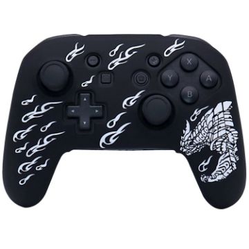 Nintendo Switch Pro Controller Silicone Protective Sleeve, Soft Shock Absorbing, White - 1