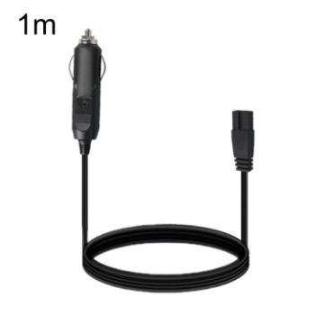 12V/24V Car Refrigerator Power Cord, 1m Cigarette Lighter Plug - 1