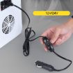 12V/24V Car Refrigerator Cable with Switch, 1m Cigarette Lighter Plug - 6