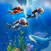Fish Tank Diver Ornaments - 2pcs Aquascape Decorations (With Camera) - 6