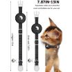 Reflective Purple Silicone Pet Collar with Bell for AirTag Tracker - 2