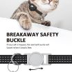 AirTag Tracker Silicone Case Reflective Cat Collar with Bell - Mint Green - 4
