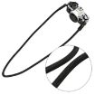 Black Climbing Rope Camera Strap - Retro Wearable SLR Shoulder Strap - 1