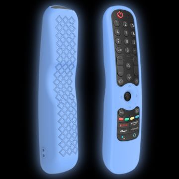 LG AN-MR21GC/AN-MR21N/AN-MR21GA TV Remote Silicone Case - Luminous Blue - 1