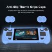 Steam Deck Controller Silicone Cover Case + 4 Key Caps (Black) - 5