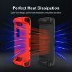 Steam Deck Controller Silicone Cover Case + 4 Key Caps (Black) - 6