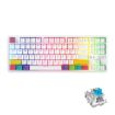 Ajazz K870T 87-Key Hot Swap Bluetooth/Wired RGB Mechanical Keyboard White - 1