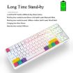 Ajazz K870T 87-Key Hot Swap Bluetooth/Wired RGB Mechanical Keyboard White - 3