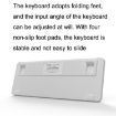 Ajazz K870T 87-Key Hot Swap Bluetooth/Wired RGB Mechanical Keyboard White - 5