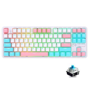 Ajazz K870T Pro 87-Key Wireless/Bluetooth/Wired RGB Mechanical Keyboard - 1