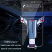 Golden Air Outlet Triangular Gravity Sensor Car Phone Holder Clip - 7