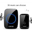CACAZI A06-DC Wireless Waterproof Doorbell, 1 to 2 Battery, Black - 6