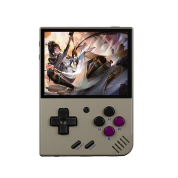 Miyoo Mini Plus Retro Handheld Console 3.5" IPS Screen 32GB 9K Games Grey - 1