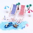 Mini Beach Set Ornament - Summer Ocean Scene Photo Decoration Props - 3